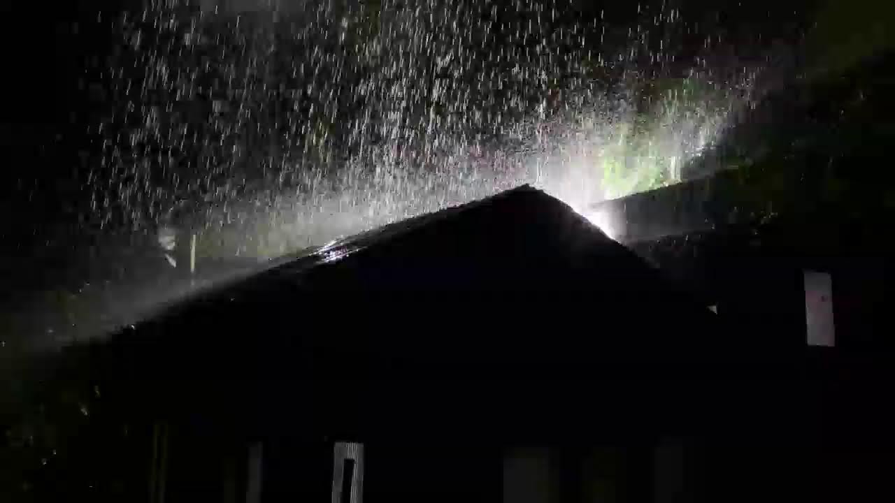 ASMR Rain on Tin Roof at Night | Fall Asleep Fast