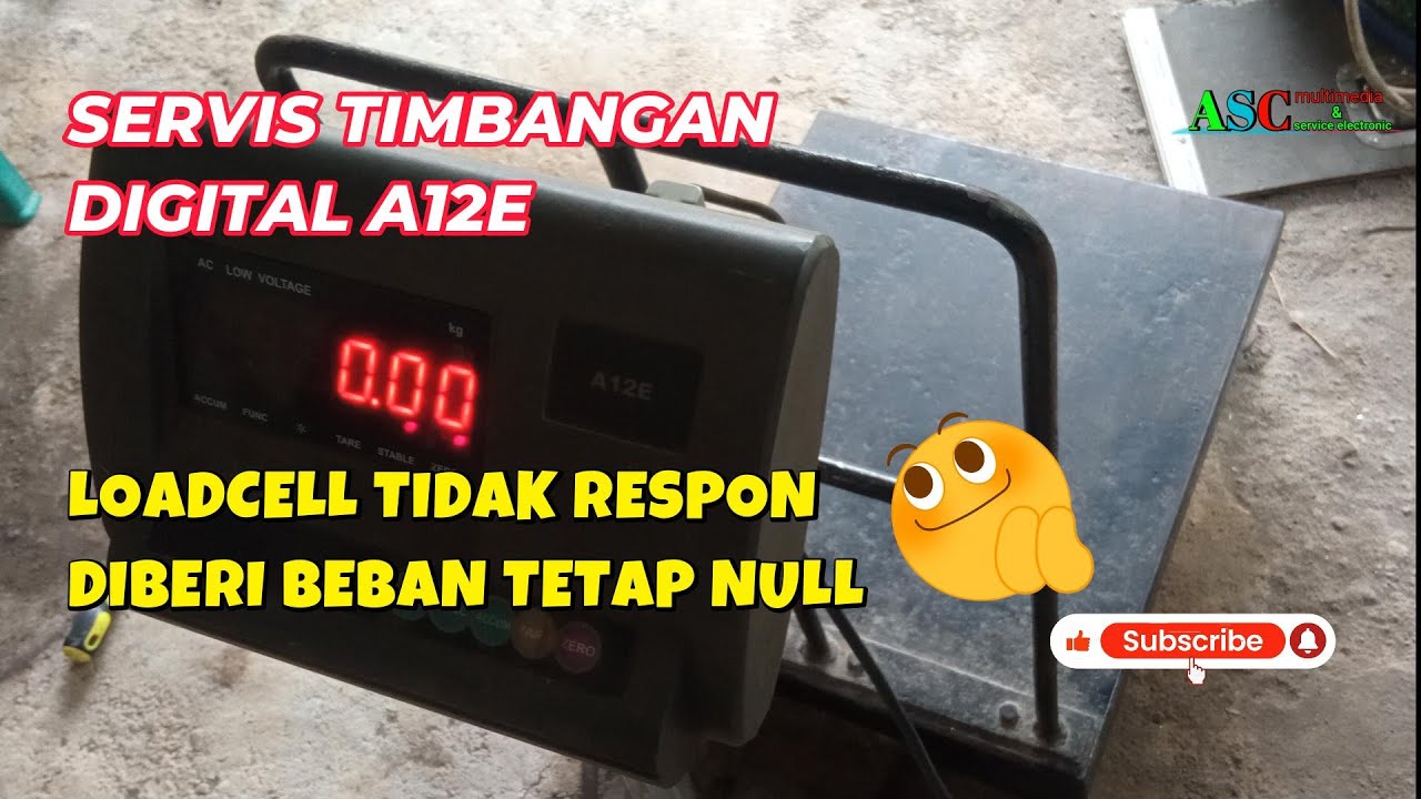 TIMBANGAN DIGITAL A12E ERROR BEBAN TIDAK RESPON