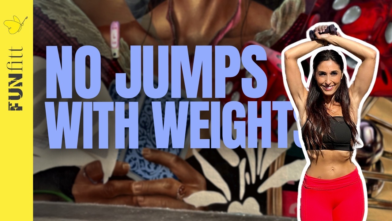 Burn Excess Fat Without Jumping | Low-Impact Cardio Routine with Weights