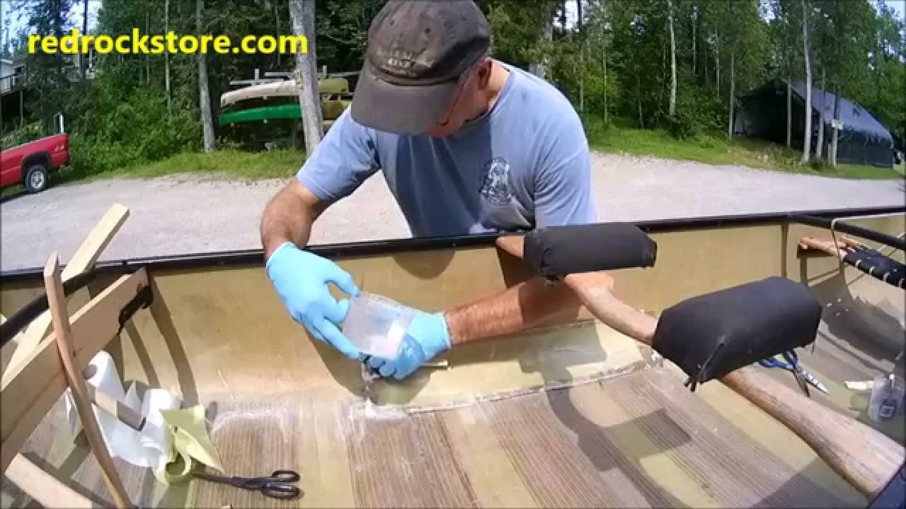 Stressmark Repair/patch on kevlar canoe