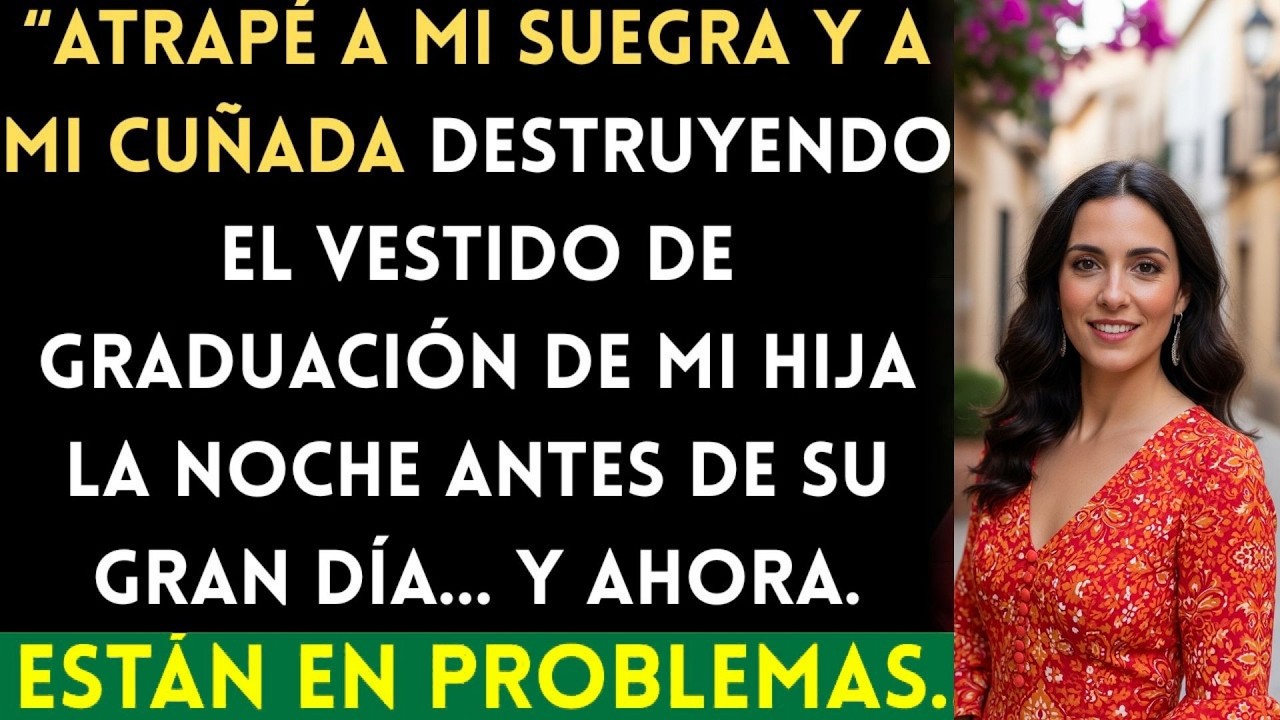 Atrapé a mi suegra y a mi cuñada saboteando el vestido de graduación de mi hija justo antes de...
