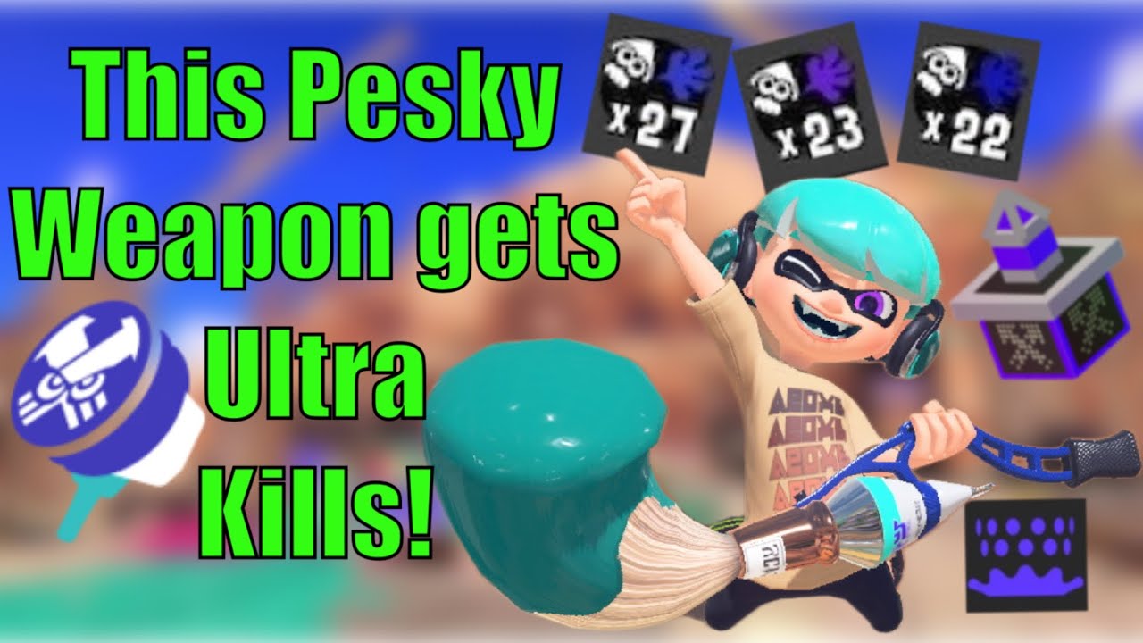Splatoon 3: All Ultra Stamp Meme Team Using Inkbrush ✨- Tower Control (w/friends AKA the dream team)