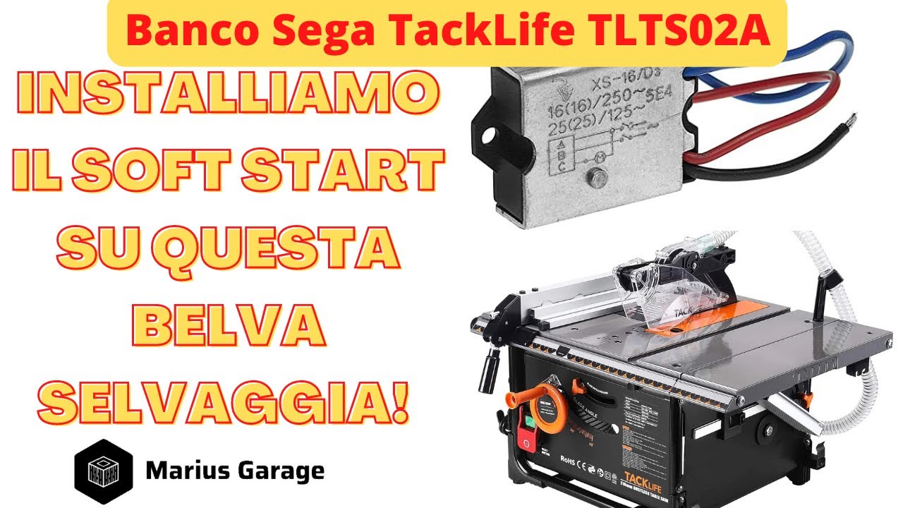 Banco sega Tacklife Tlts02a Montaggio del modulo soft start