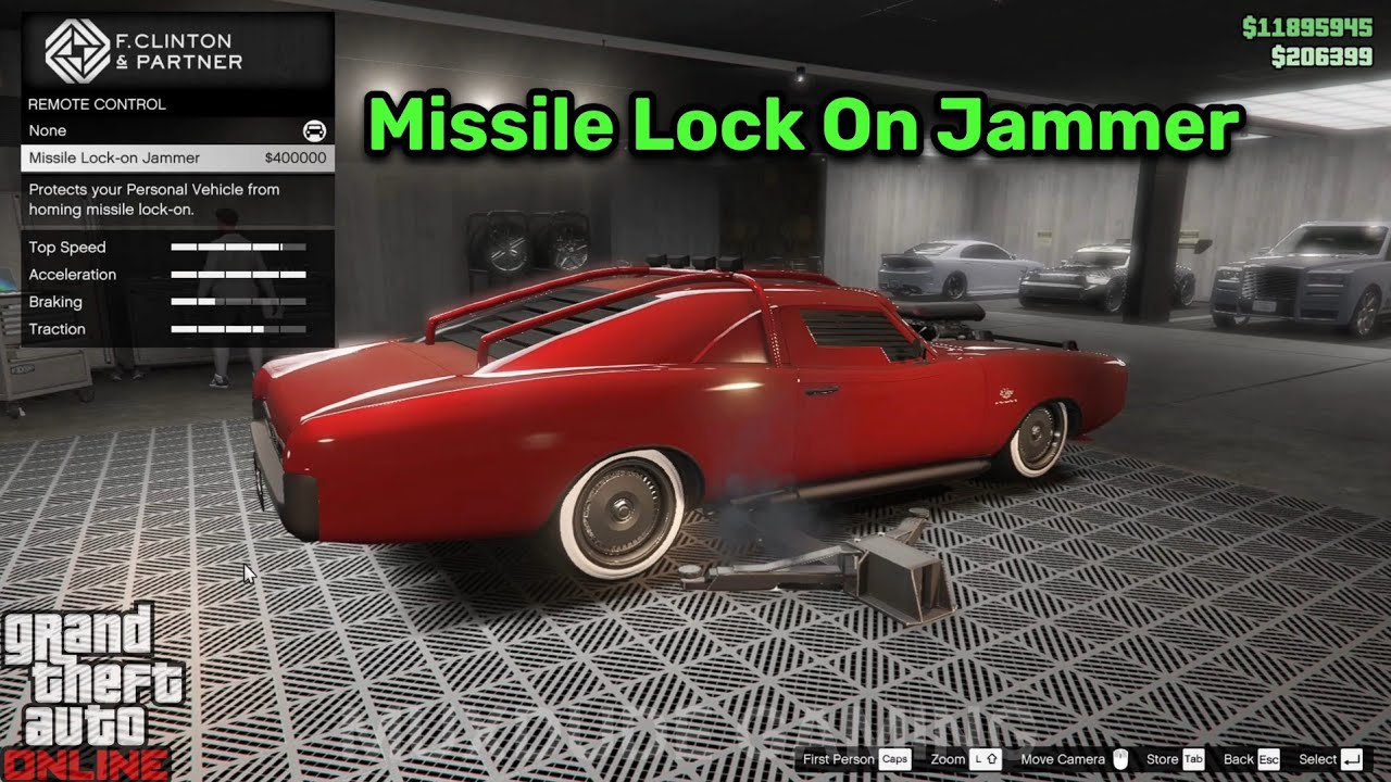 Installing Missile lock on jammer on imponte duke o death in gta 5 online