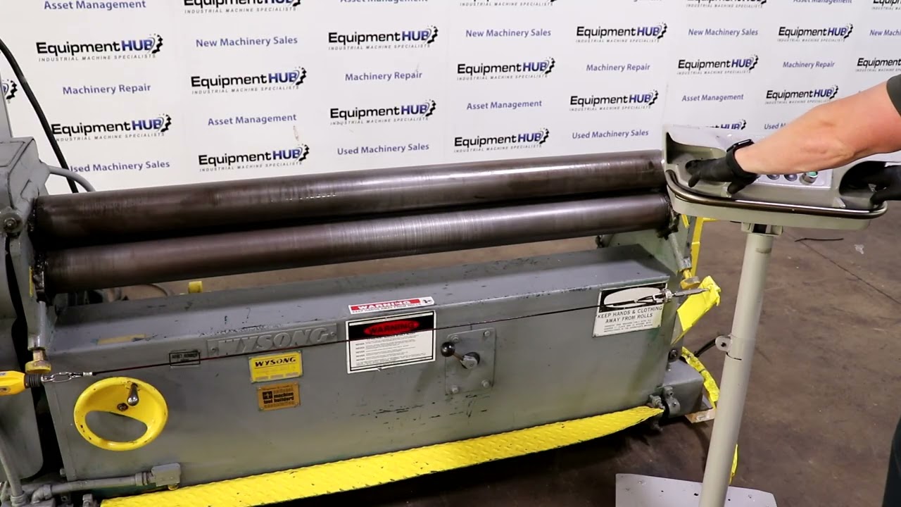 Wysong B-60 5' x 14 Gauge Mechanical Power Plate Bending Roll
