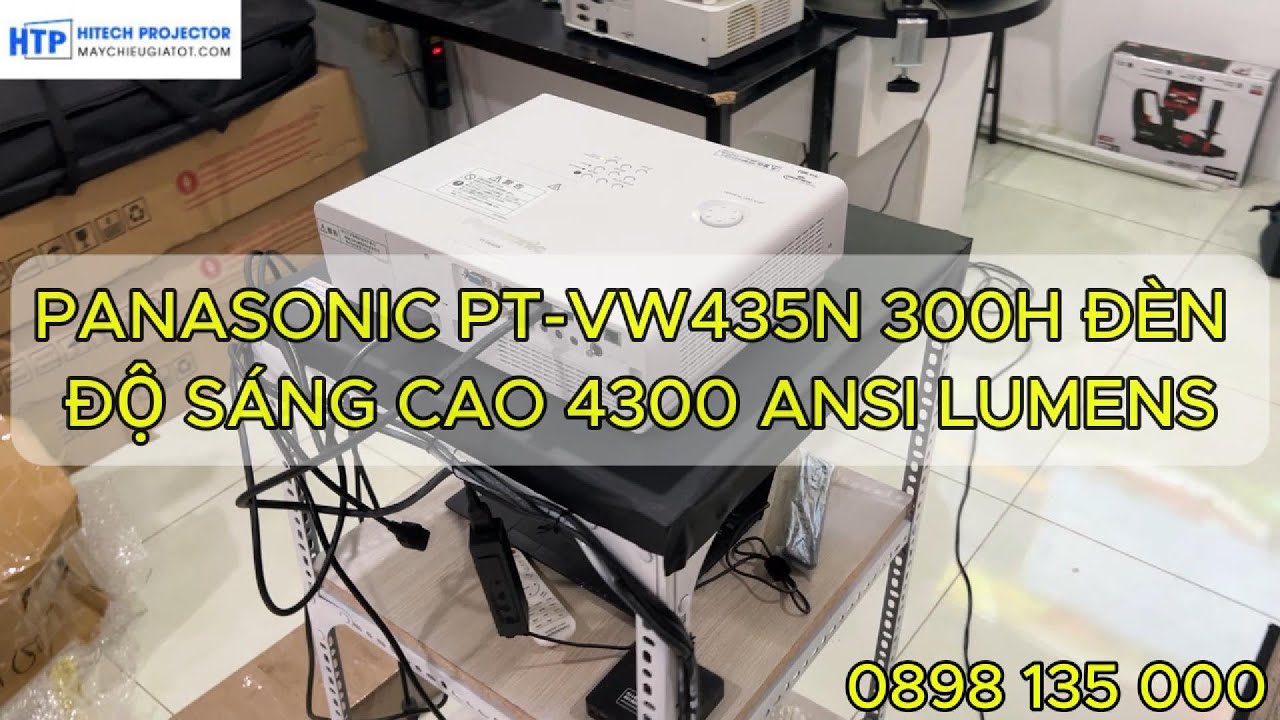 PANASONIC PT-VW435N – ĐỘ SÁNG CAO 4800 ANSI LUMENS | HƠN 300H ĐÈN | CỔNG KẾT NỐI SÁNG ĐẸP NHƯ MỚI