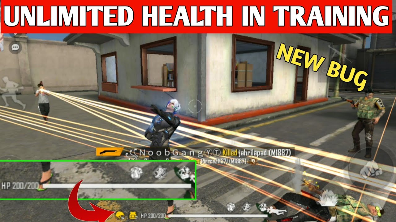 HOW TO GET UNLIMITED HEALTH IN TRAINING MODE |UNLIMITED HEALTH IN FREE FIRE |FREE FIRE NEW BUG