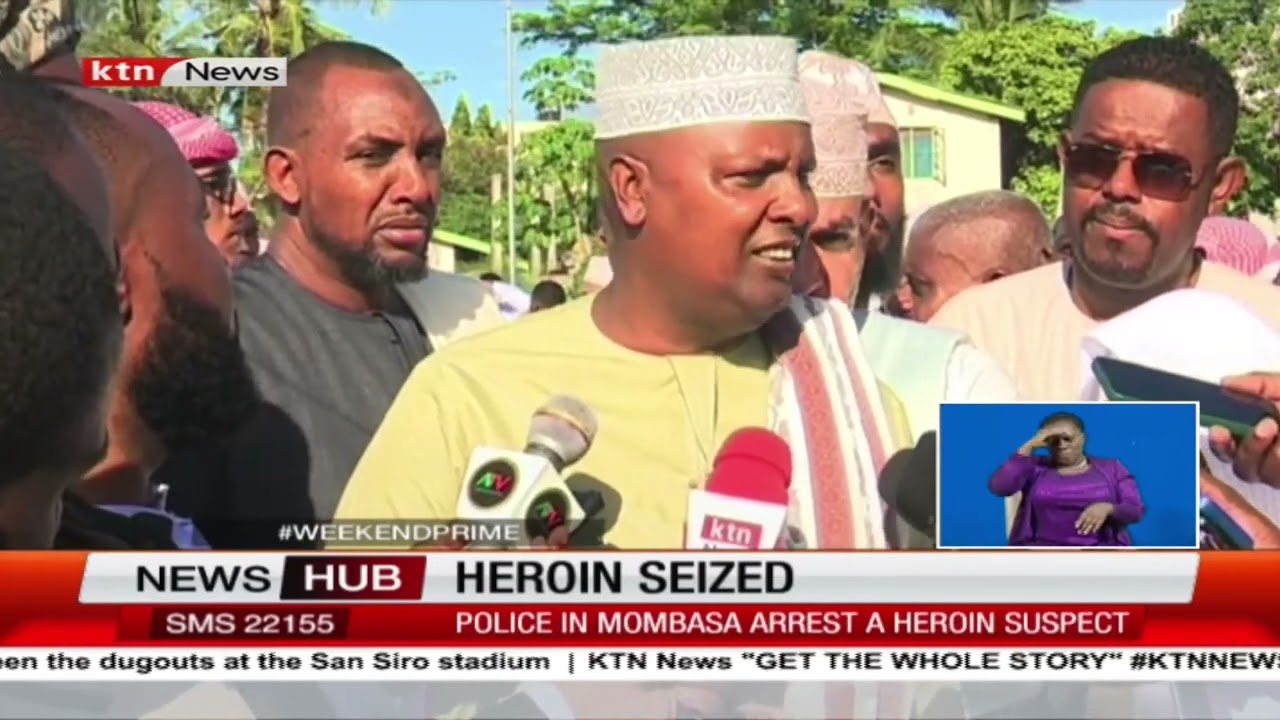 Police in Mombasa arrest a Heroine suspect around Kisauni