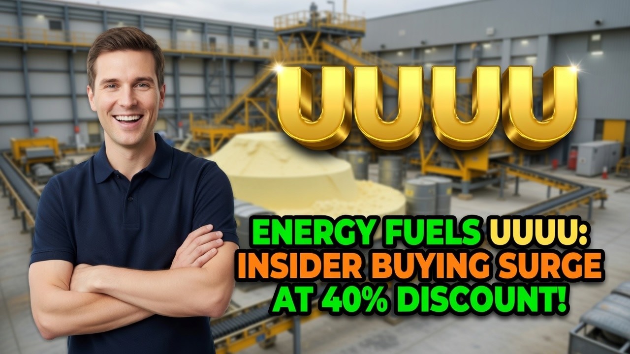 Energy Fuels UUUU: Insider Buying Surge at 40% Discount! UUUU Stock Analysis