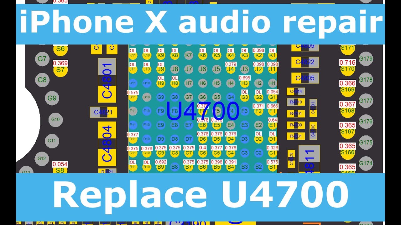 iPhone X no audio on ear speaker or bottom speaker U4700 faulty - Advanced Motherboard Repair