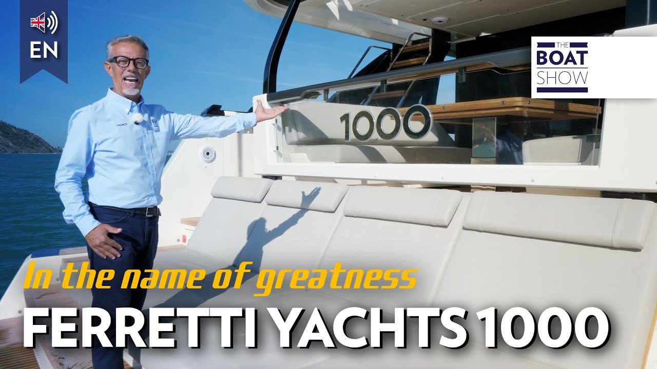 [ENG] FERRETTI YACHTS 1000 - Exclusive Yacht Review and Tour - The Boat Show