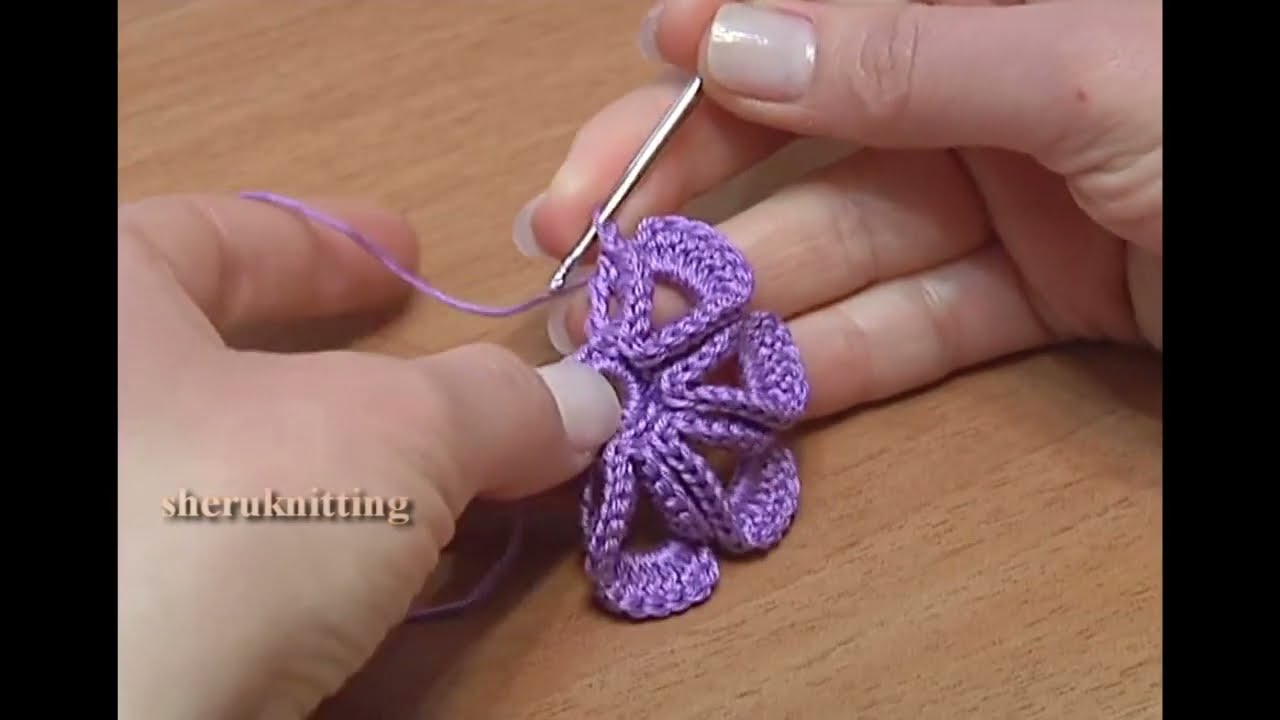 Amazing Crochet Flower/Step by Step Video Tutorial Crochet Flower/Author's Design