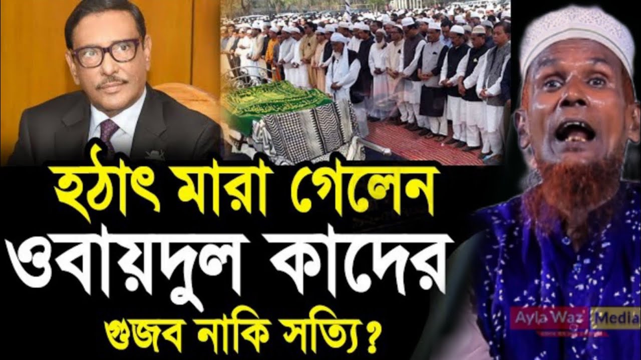 হঠাৎ মারা গেলেন ওবায়দুল কাদেরের গুজব নাকি সত্যি|মাওঃ বাচ্চু আনছারী|Ayla Waz Media|New Waz 2026