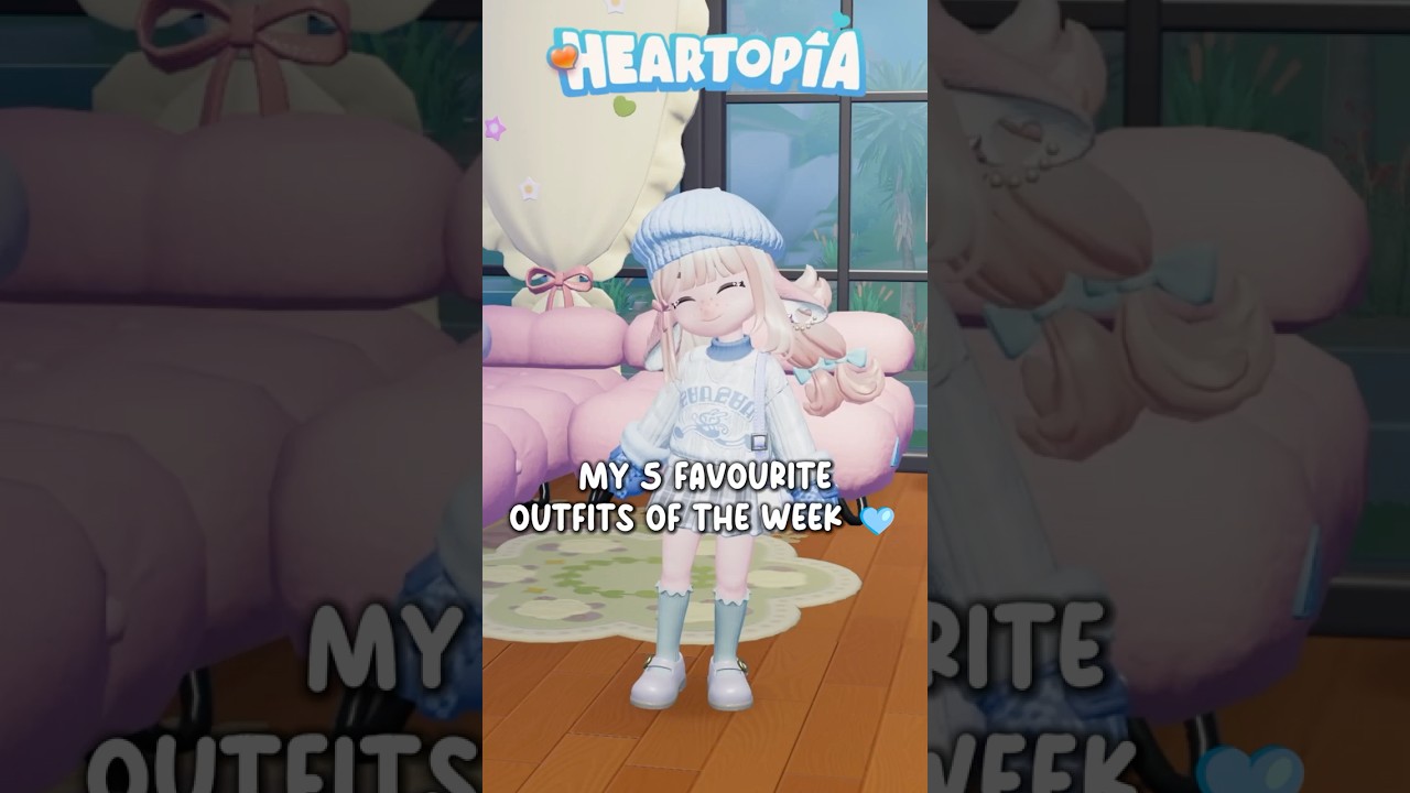 5 Heartopia Outfit Combos I'm Obsessed With! 🩵 #heartopia