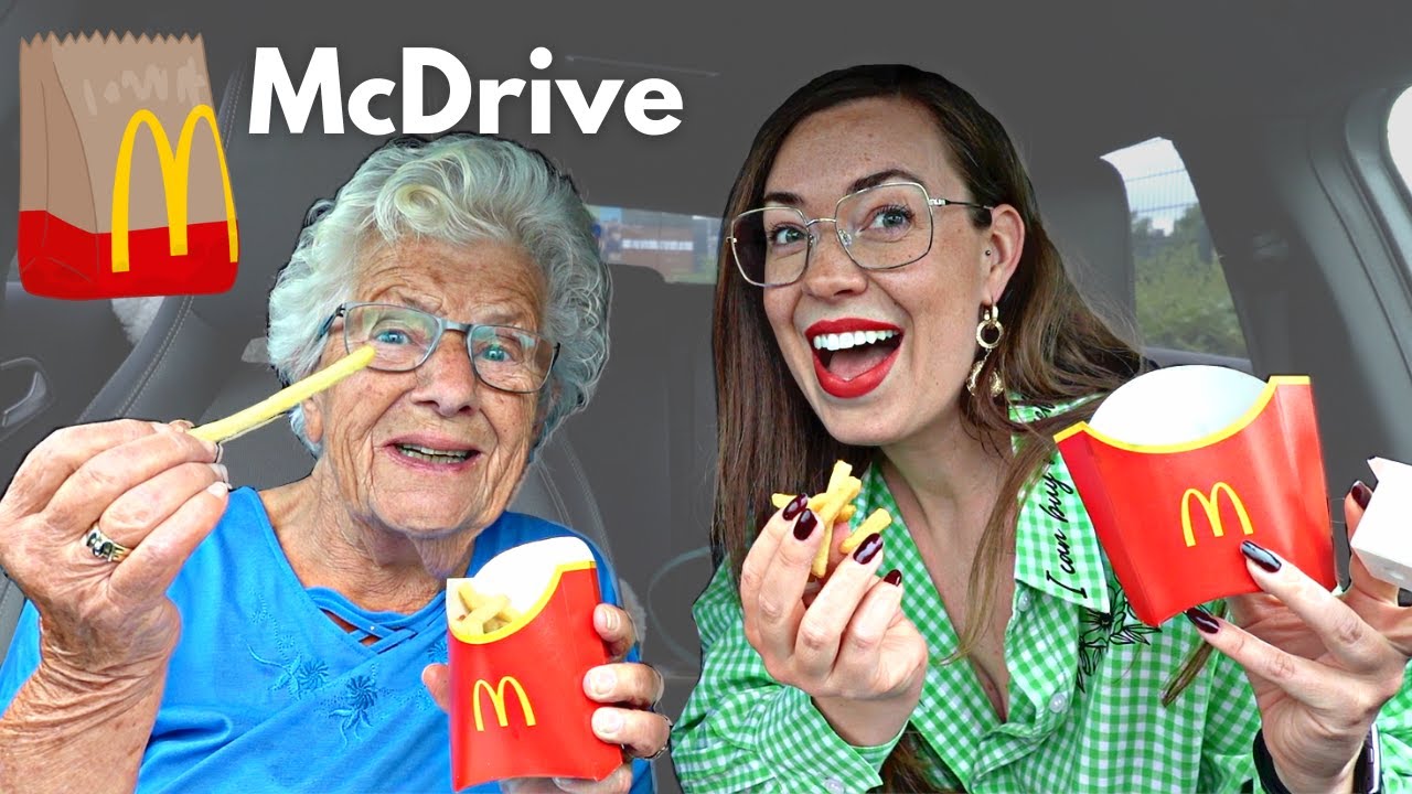 OMA MIEP (88) voor de TWEEDE keer door MCDRIVE // MUKBANG | ♥ iamtheknees