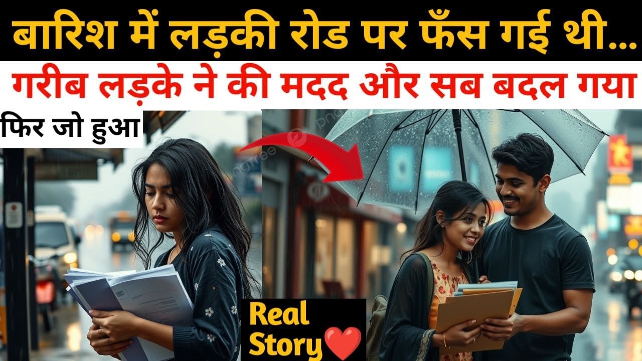 बस एक छाता दिया था…लेकिन उसी छाते ने दो दिलों को जोड़ दिया! #love #story #lovestory #emotionalstory