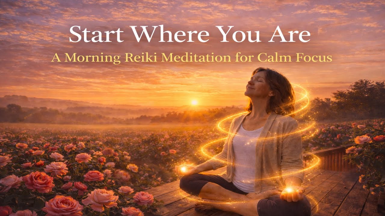 Start Where You Are | A Gentle Morning Reiki Meditation for Calm Focus