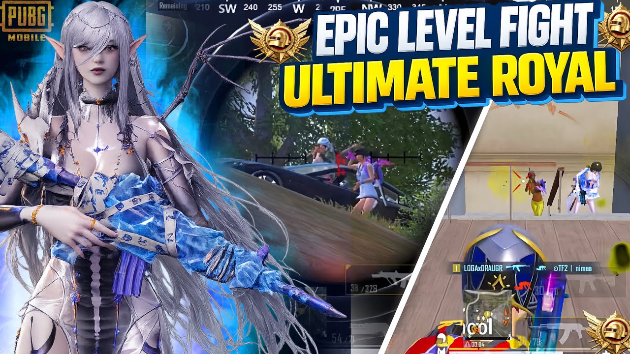 EPIC LEVEL FIGHT😱ULTIMATE ROYAL with Aggressive drops fight. @DRAUGRYT 