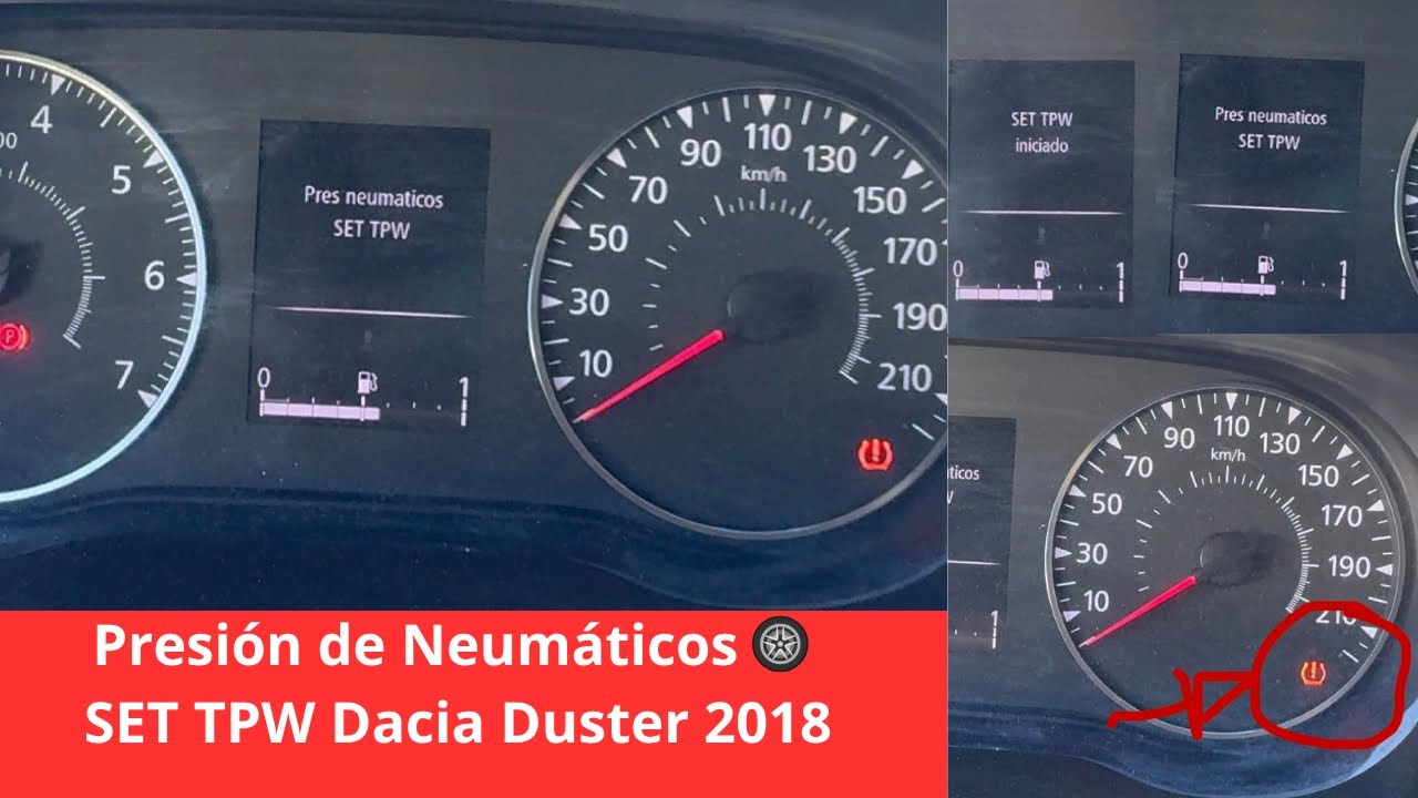 Как отрегулировать давление в шинах на Dacia Duster 2018 года выпуска (SET TPW)