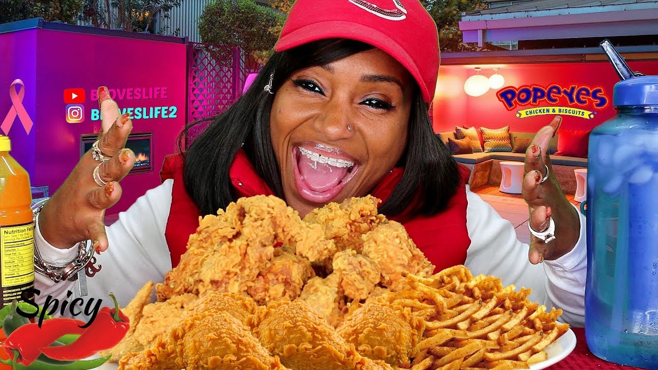 Popeye's Chicken with Hotsauce