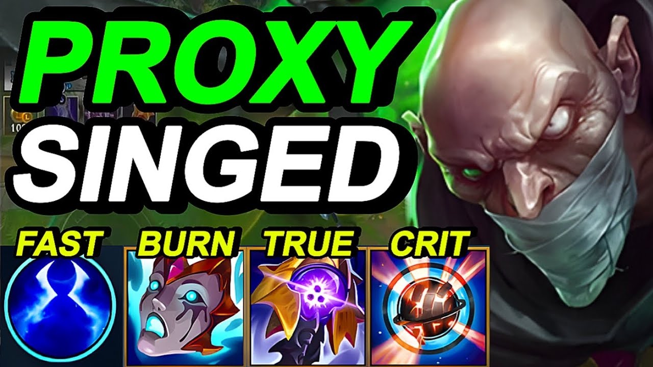 Wild Rift China Singed Top - New Meta ?? Insane Strategy - Challenger Singed Gameplay - Build Runes