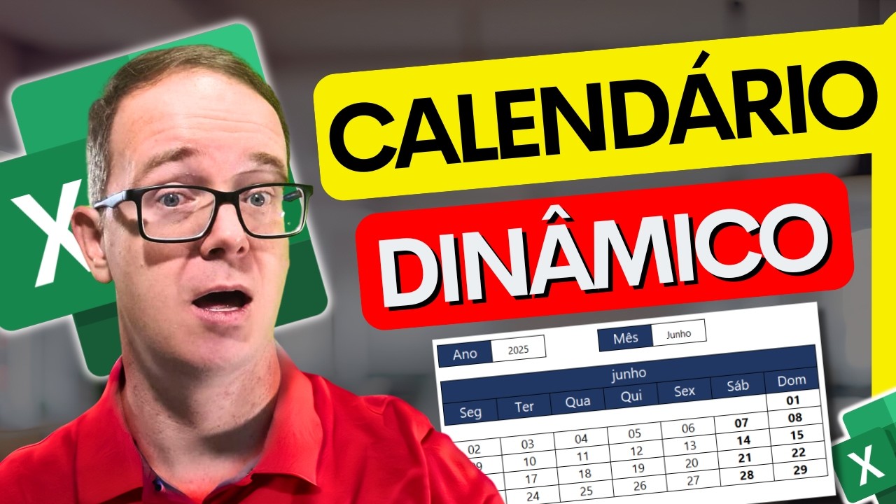 Crie um Calendário Dinâmico Incrível no Excel em 2025