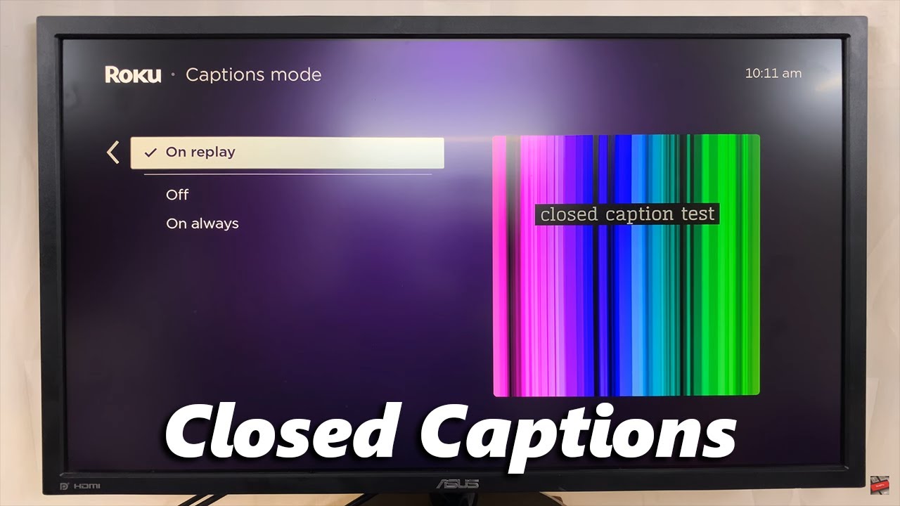 How To Turn ON /OFF Closed Captions (Subtitles) On Roku TV