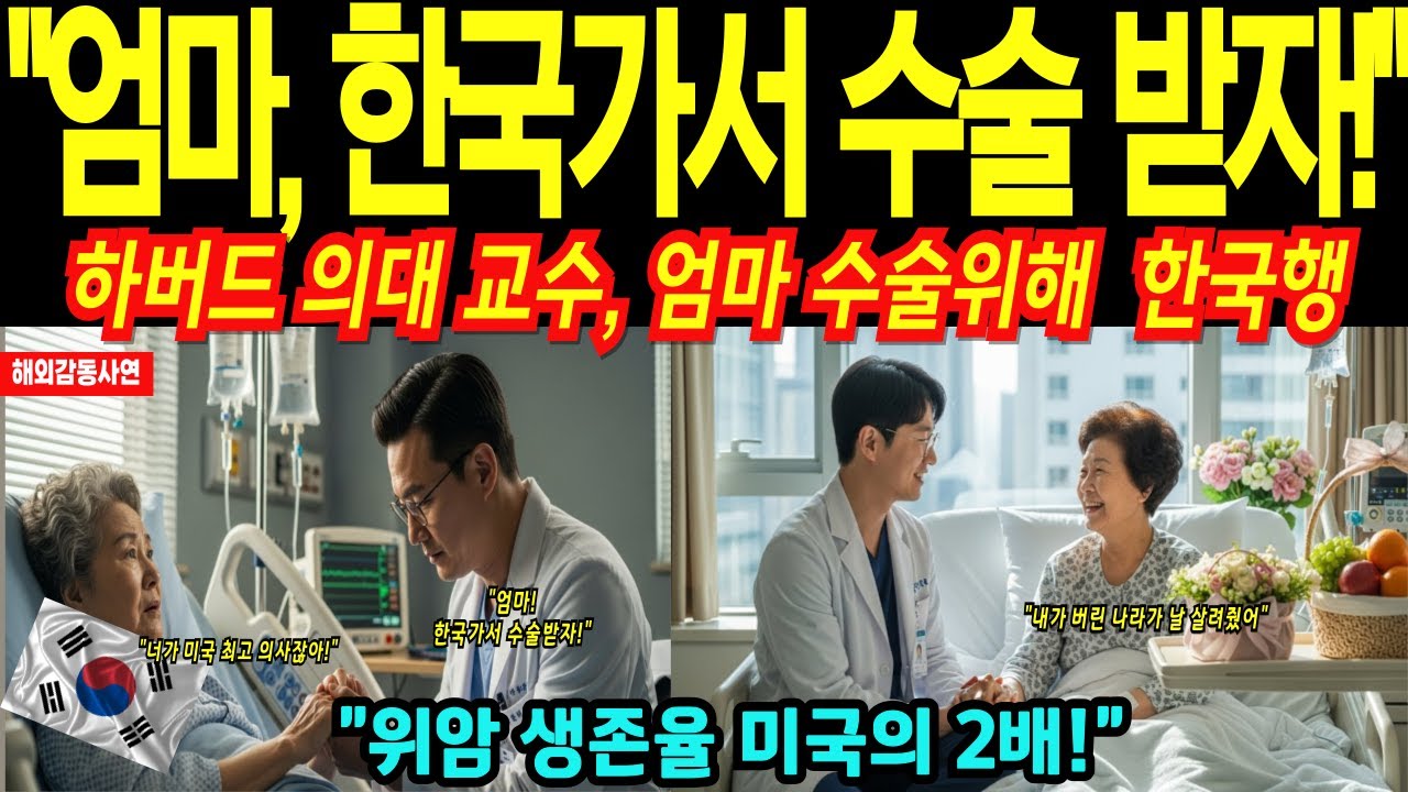 [해외감동사연] 하버드 의대 교수가 엄마 수술 위해 한국병원을 선택한 충격적 이유