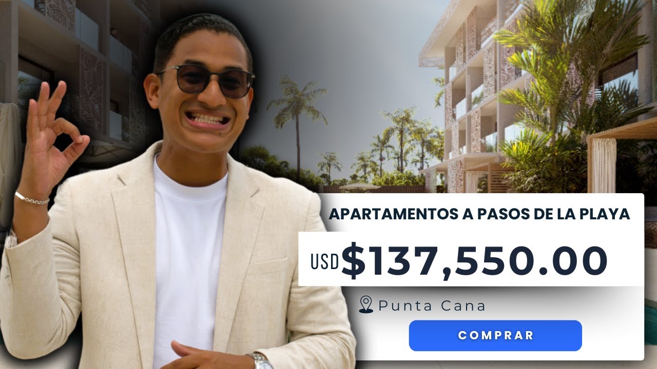 🏝️ Increíble Apartamento Amoblado en Punta Cana a PASOS de la PLAYA ¡Desde $137,000! #CARLOSRANGELRD