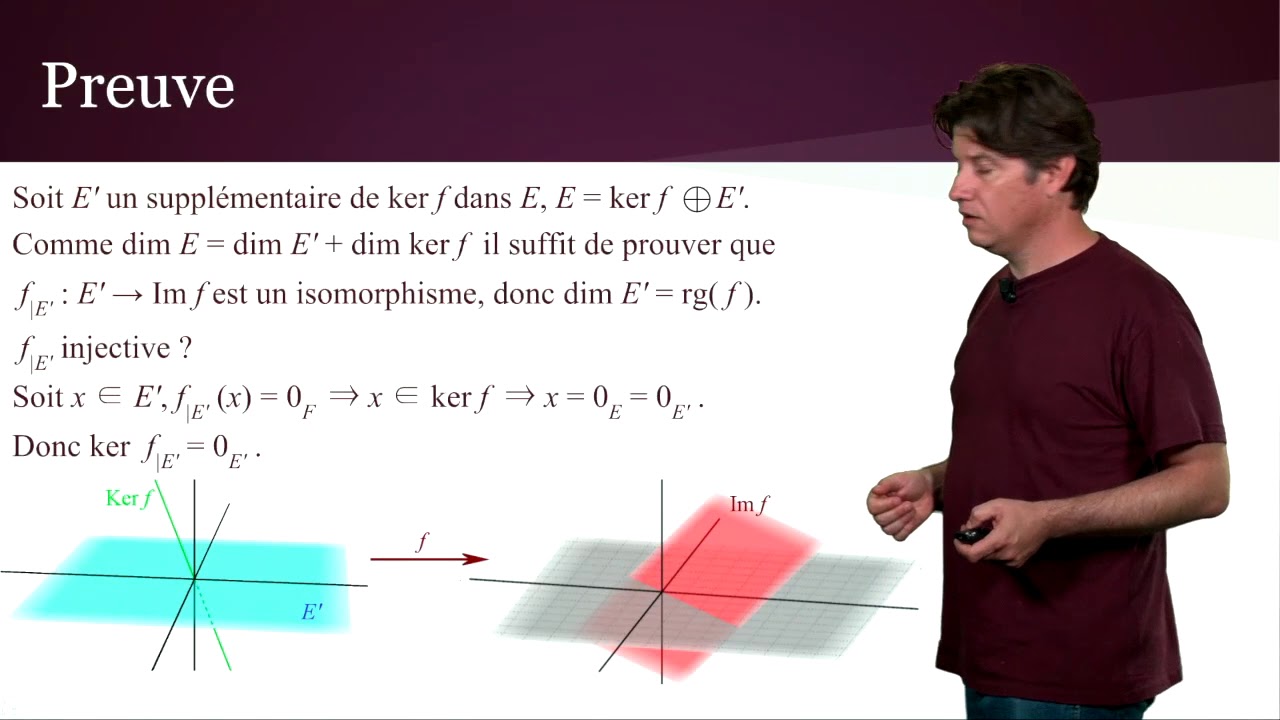Applications linéaires 13/15 : Théorème du rang