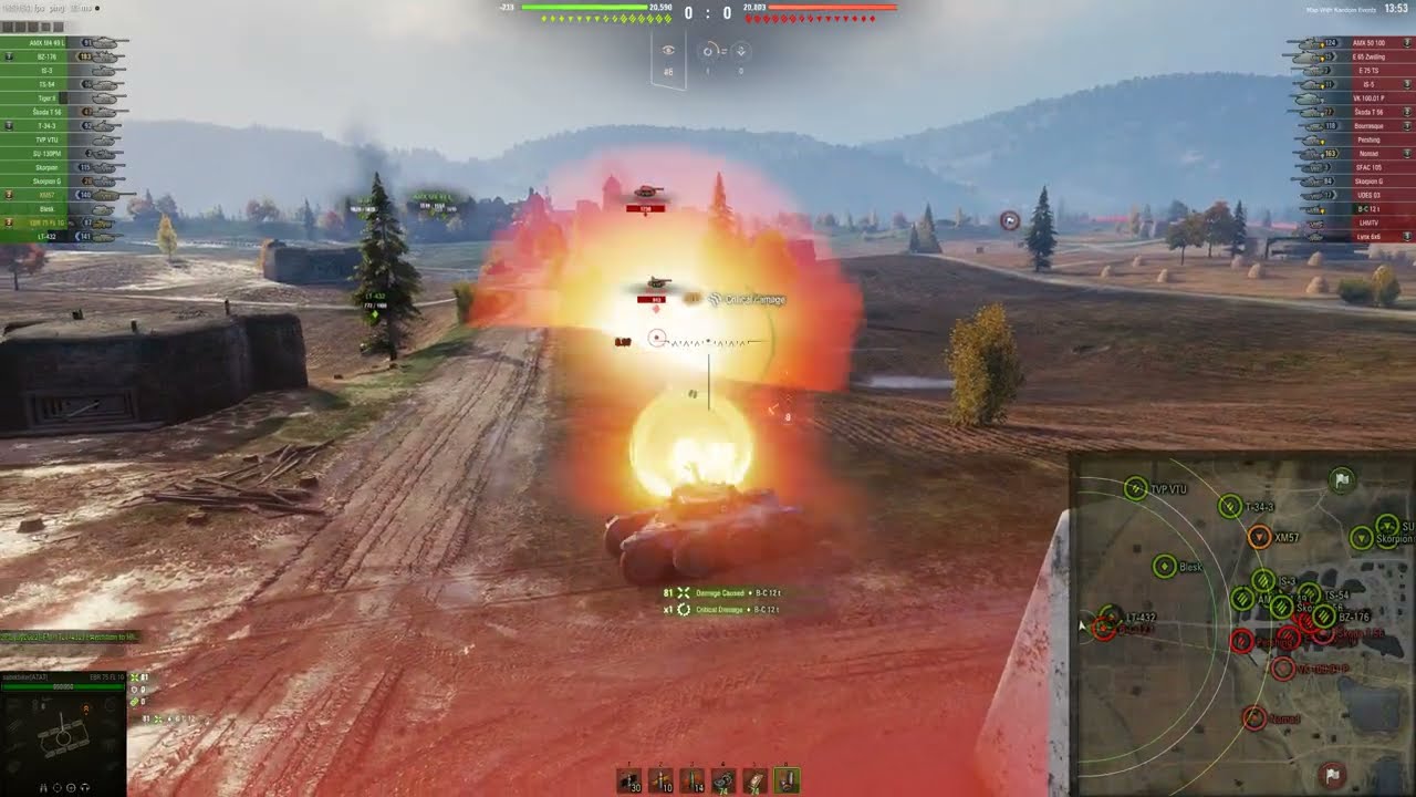 Ebr 75 FL  Rampage,  not a single flat tyre
