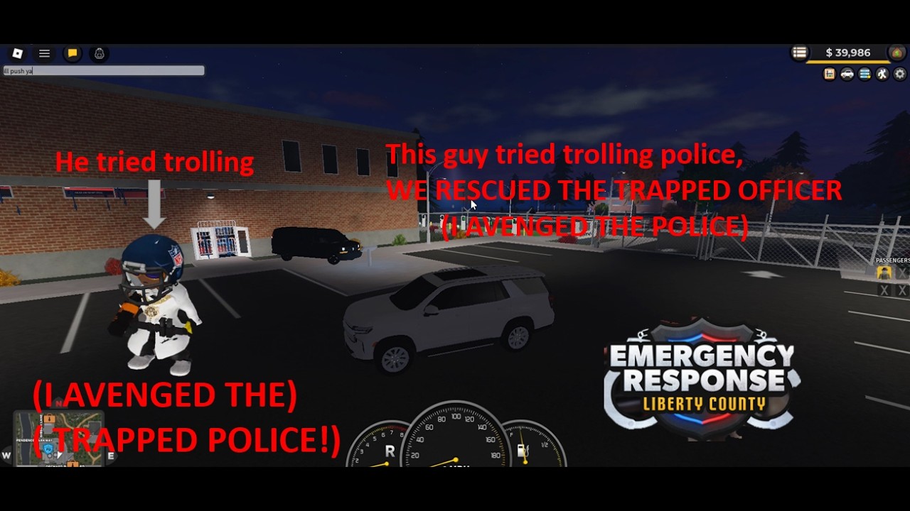 This guy tried to trap police so.... ive attempted to rescue the police (AVENGED POLICE)