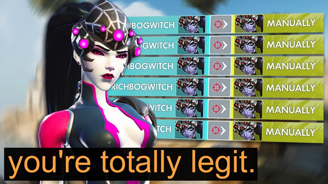 Как я заставил вражескую Вдову обвинить меня в читерстве... | Overwatch