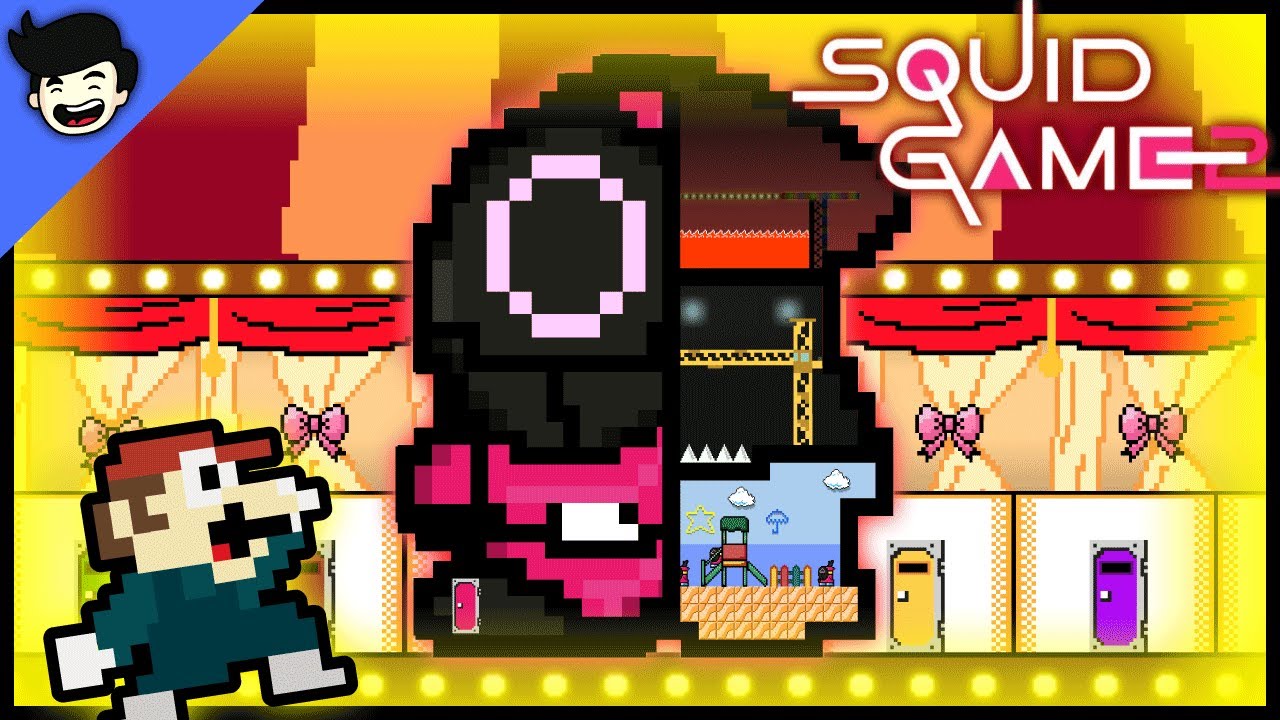 🍄SUPER MARIO Vs. Giant Squid Game Maze 2!