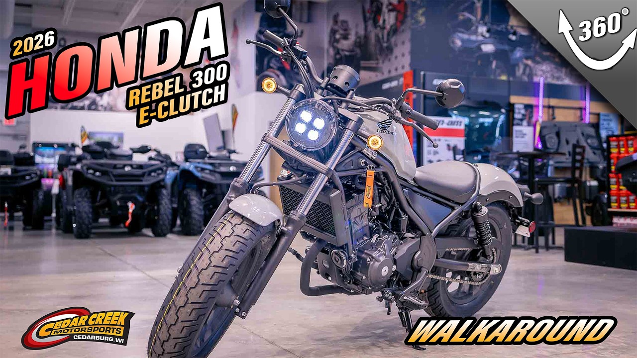 Walkaround | 2026 Honda® Rebel 300 E-Clutch