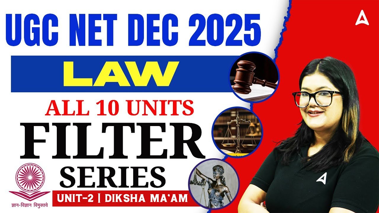 UGC NET Law | UGC NET Law Unit 2 : Constitutional and Administrative Law By Diksha Ma'am