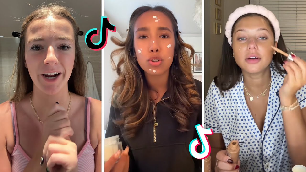 Makeup Tutorial Tiktok Compilation - GRWM  ( Get Ready With Me ) ❤️(Skincare, Makeup, Outfits) 1720🥰