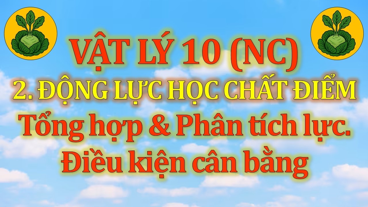 Vật Lý 10 - Nâng cao - 2. Động lực học chất điểm - Dạng 1. Tổng hợp & Phân tích lực. ĐK cân bằng