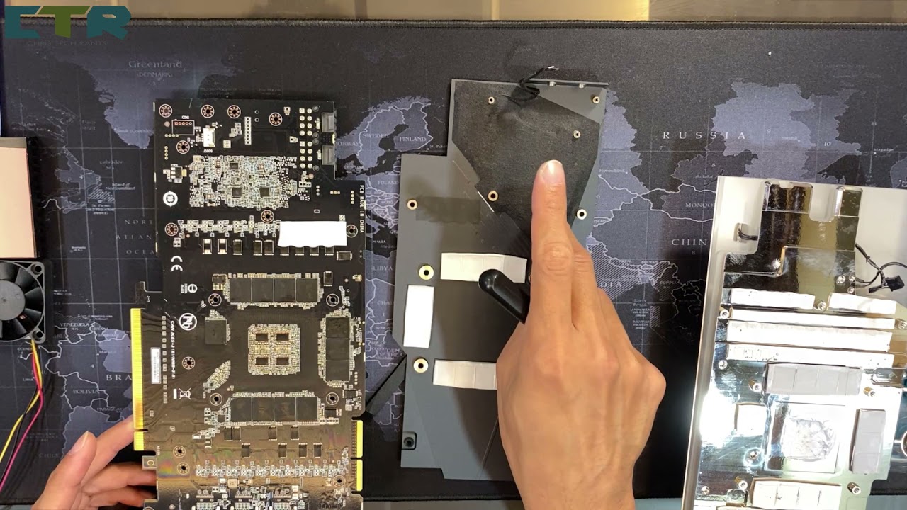 Ever torn down a 100k GPU? PART 2: The back side of the RTX  3090 xtreme waterforce WB