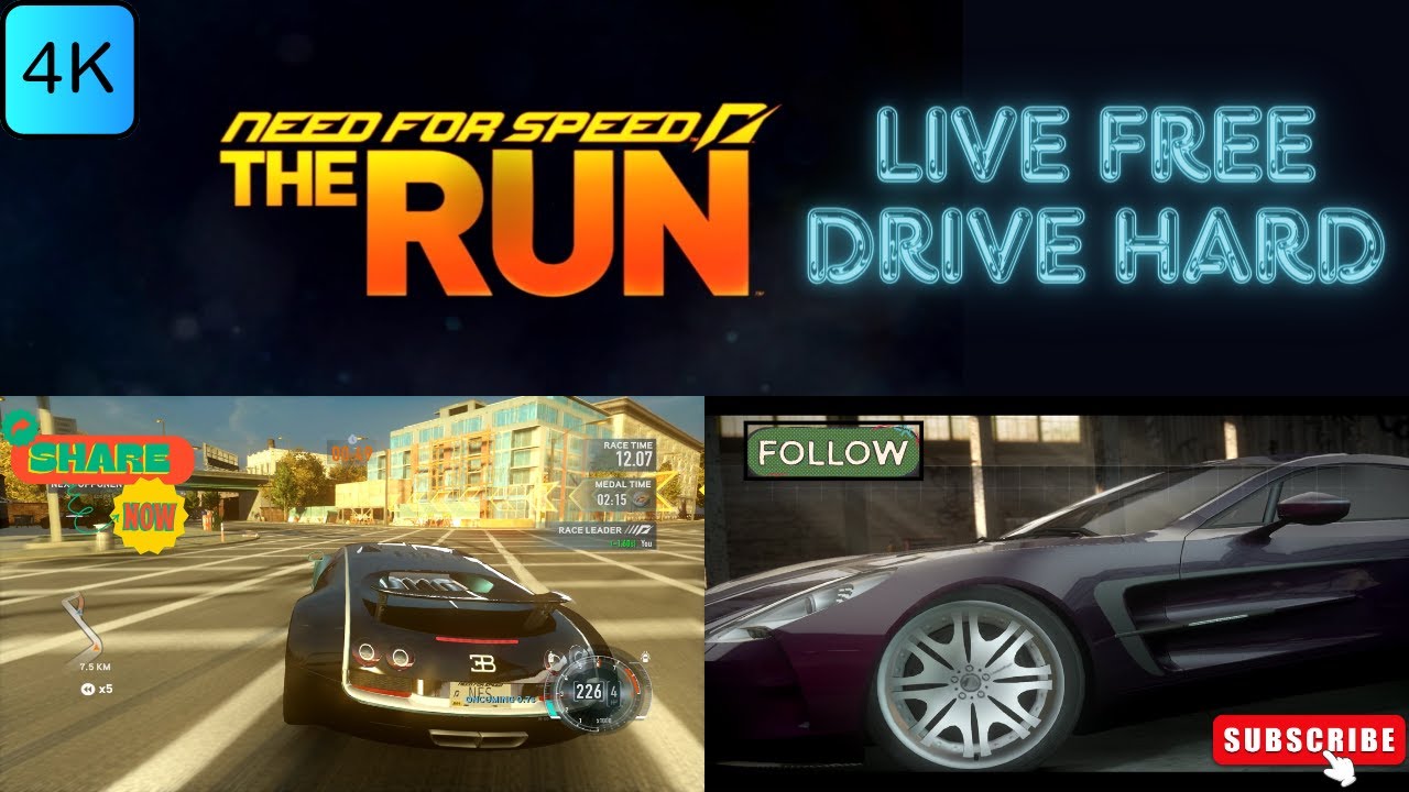 4K || NFS : The Run || Challenge Series || East Coast Express- Live Free Drive Hard || BY TOMG4K