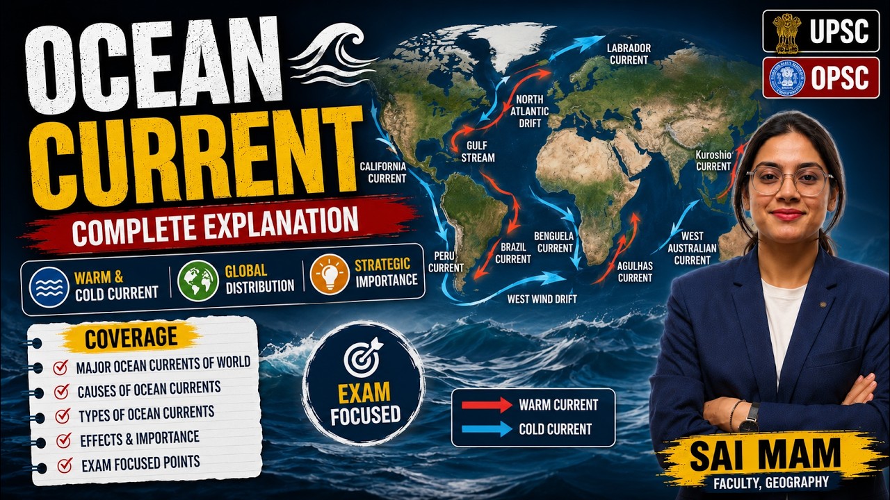 Ocean Currents Explained | Complete Geography in One Shot | OPSC & UPSC