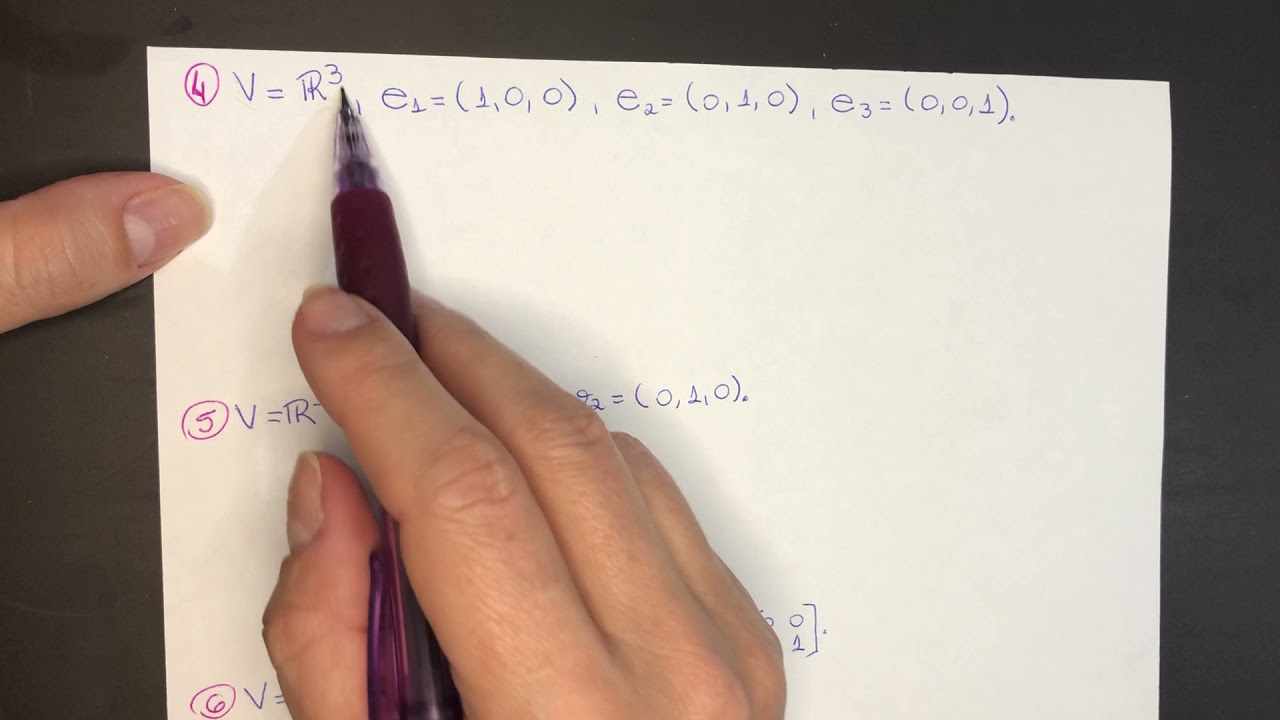 Aula 14(a): Base de um espaço vetorial.
