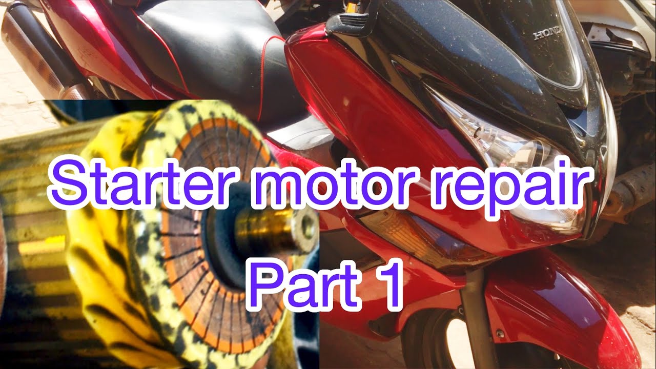 Honda Silver wing GT 400 / Starter motor failure - Starter motor Carbon brush replacement Part 1