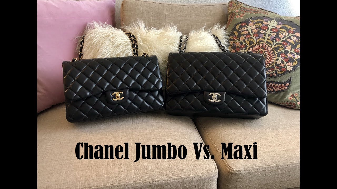 Chanel Jumbo vs. Maxi Comparison