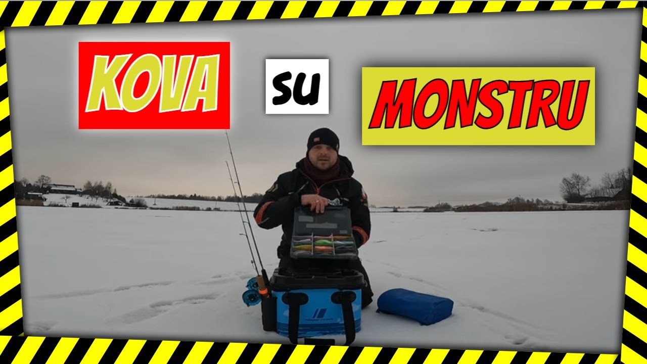 Kova su monstrine lydeka žiemą