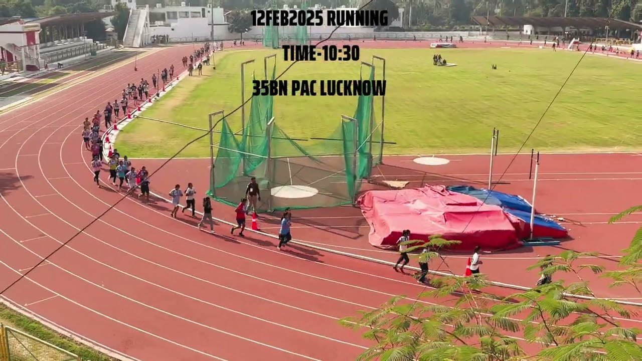 12feb2025 running at 35 bn pac ground lucknow upp running