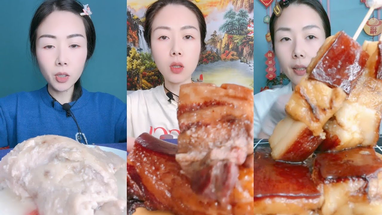 Eating Challenge: Eating pork braised pork belly beef 🍖🍖🍖#beef #pork #mukbang #cooking 