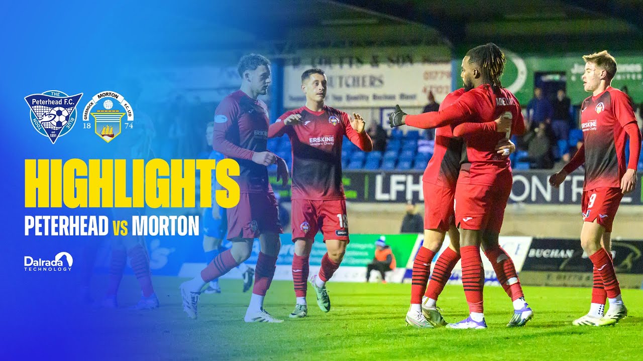 Peterhead vs Greenock Morton | Scottish Cup Third Round | 29/11/25