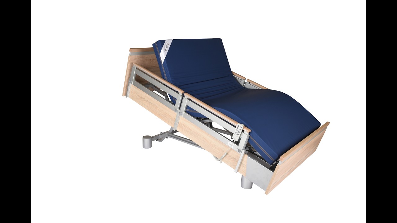 Aura Low Care Premium Electric Bed | 120 &times; 200 cm with Mattress - Weight Capacity 225 KG