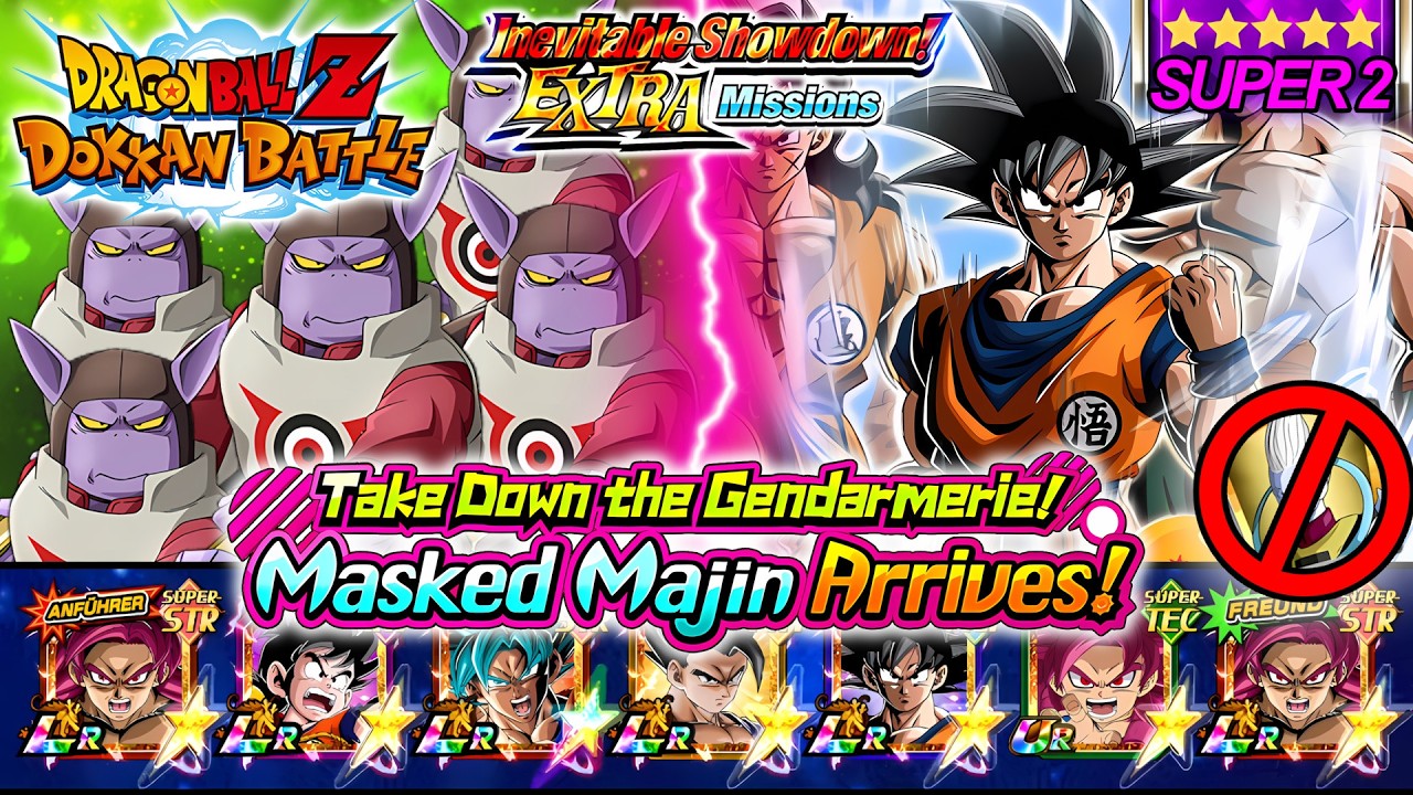 Level 1 Vs. All SUPER Types (+ EX) - Take Down the Gendarmerie! • DBZ: Dokkan Battle (4K 60FPS)